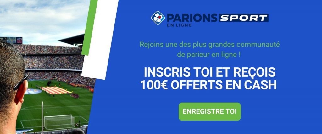parions sport en ligne offre 100 euros en cash sur le premier pari
